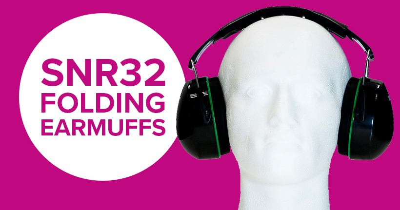 Betafit snr32 earmuffs on head mannequin